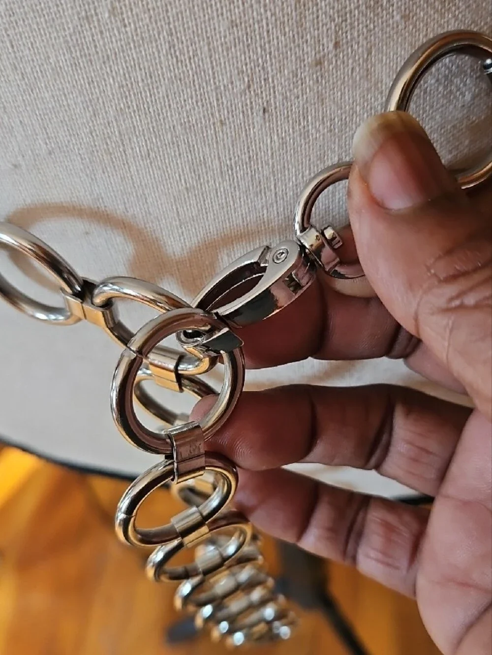 Chain-Link Silver Waist Belt